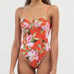 NWT Mara Hoffman Desiree One-piece Swimsuit Sz L